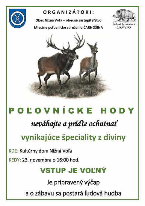 Plagát Poľovnické hody